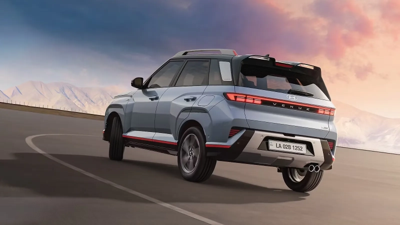 Hyundai New Venue N Line Left Rear Three Quarter